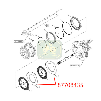 앞동기 브레이크 차차 8mm 87708435 브레이크 플레이트