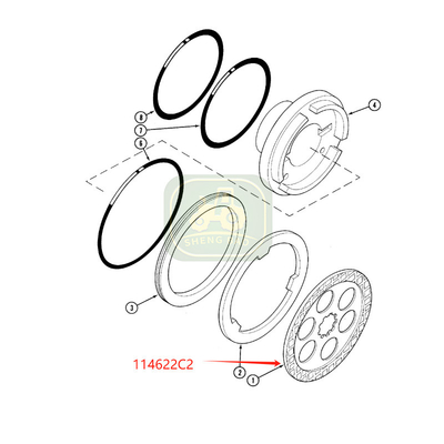 트랙터용 차차 시스템 15T 114622C2 브레이크 디스크