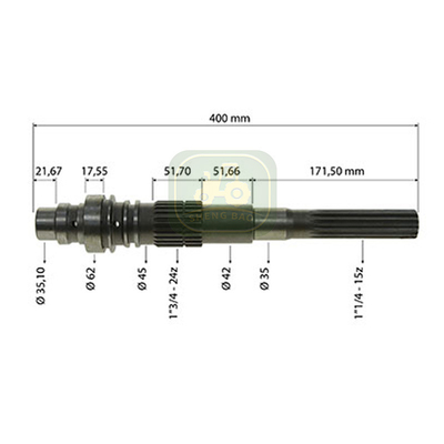 변속기 부품 24/15T 81862939 47490475 트랙터 셰프트