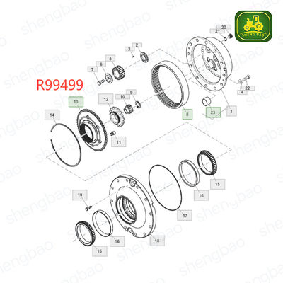 앞축 교체 67T R99499 트랙터용 반지구