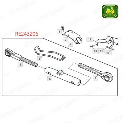 트랙터용 RE243206 리프트 링크 삼점 연결 부품