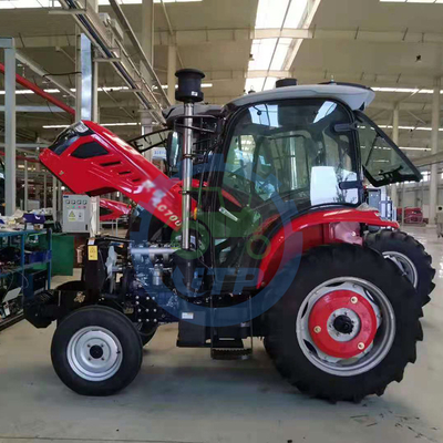 75HP 작은 농업 농업용 트랙터 4 휠은 2860 KGS를 운전합니다