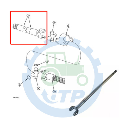 사건 백호 590SL 590SM 590L 앞자축 긴 샤프트 195212A1