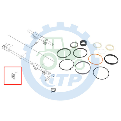 580N 580SN 580SN WT 봉지 키트 84257788 38.1MM 로드 Ｘ 76.2MM 구멍을 케이스에 넣으세요